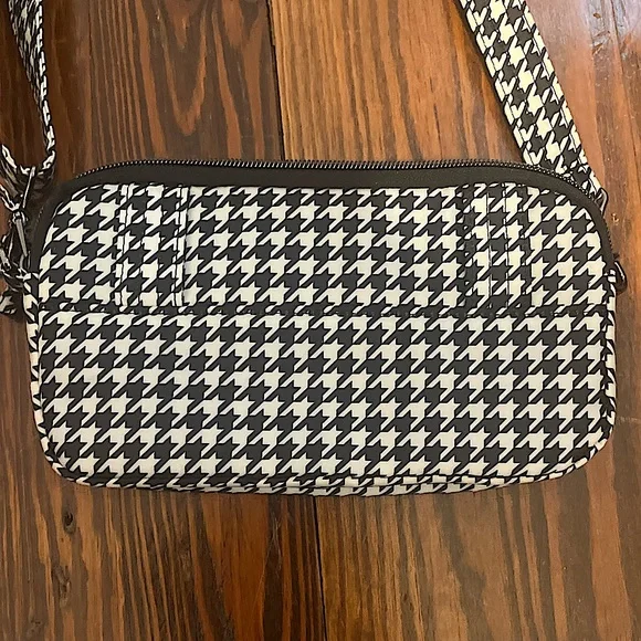 Small lug black and white checkered purse - Picture 3 of 4